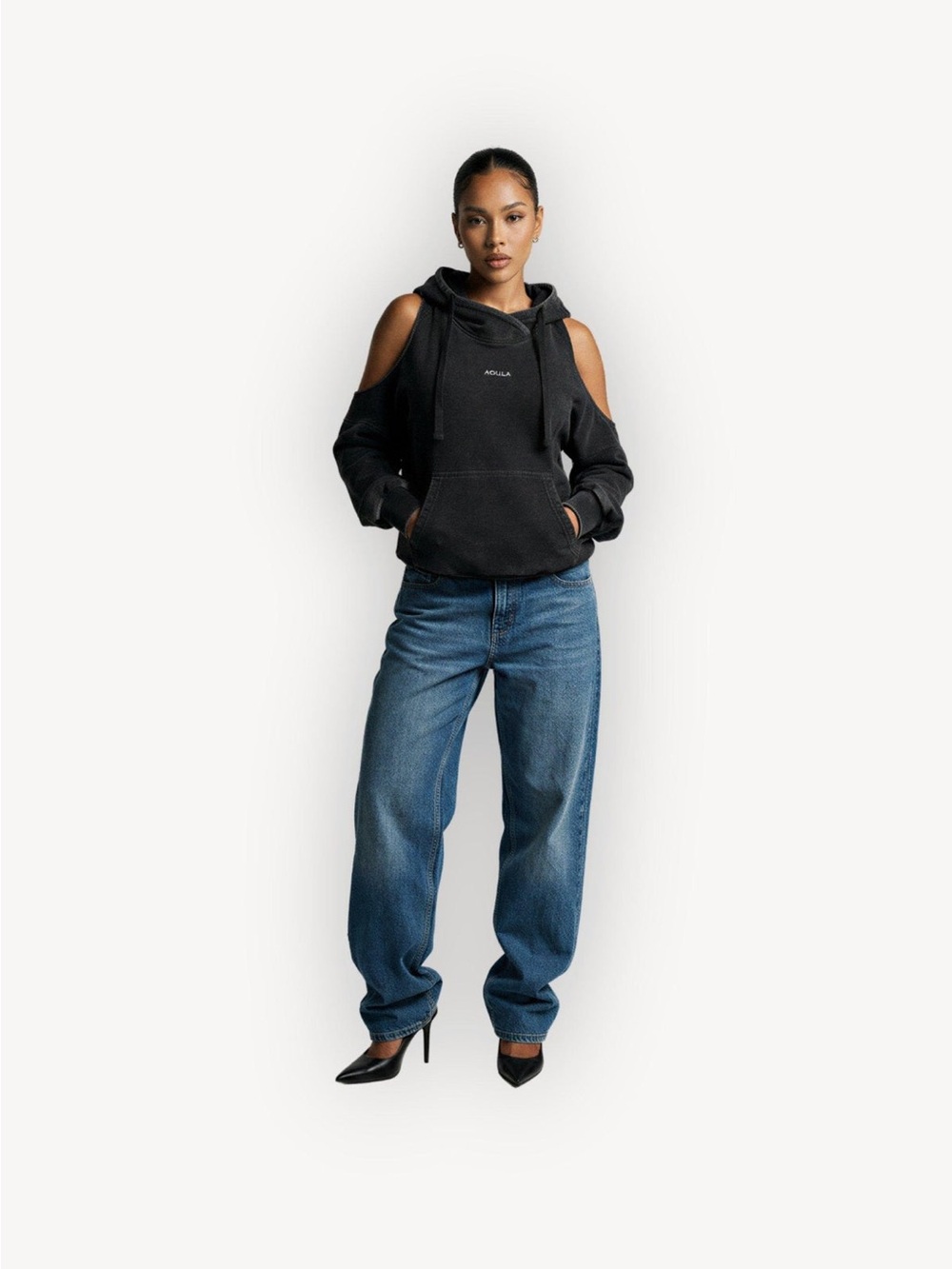 Aqilla Open Back Sweatshirt Size XS/S
